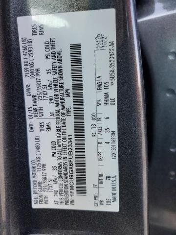 Photo 12 VIN: 1FMCU9GX6FUB23341 - FORD ESCAPE SE 