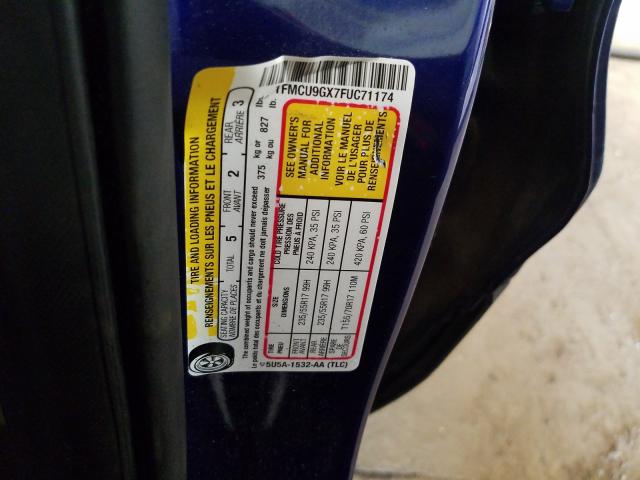 Photo 9 VIN: 1FMCU9GX7FUC71174 - FORD ESCAPE SE 