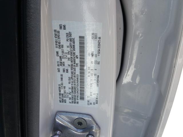 Photo 9 VIN: 1FMCU9GX7GUA84633 - FORD ESCAPE 