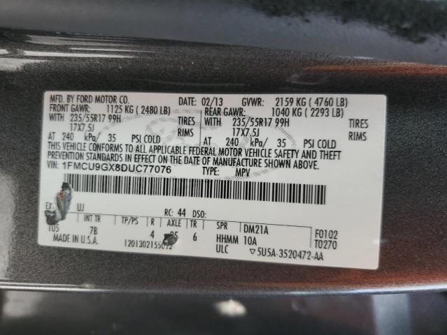 Photo 12 VIN: 1FMCU9GX8DUC77076 - FORD ESCAPE 