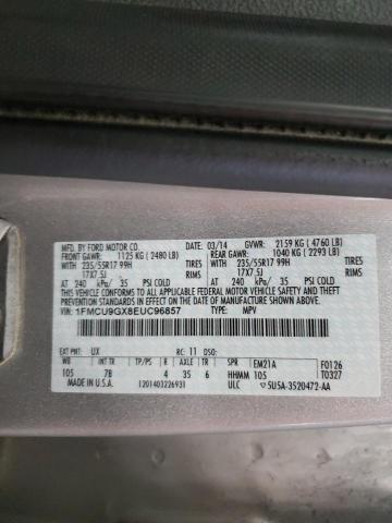 Photo 12 VIN: 1FMCU9GX8EUC96857 - FORD ESCAPE SE 