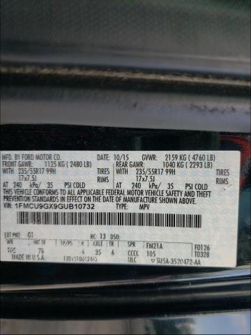 Photo 9 VIN: 1FMCU9GX9GUB10732 - FORD ESCAPE SE 