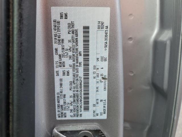 Photo 11 VIN: 1FMCU9GXXGUB86217 - FORD ESCAPE 