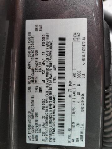 Photo 13 VIN: 1FMCU9H61MUA64685 - FORD ESCAPE 