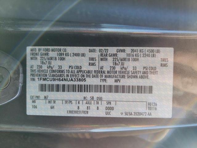 Photo 11 VIN: 1FMCU9H64NUA33805 - FORD ESCAPE 