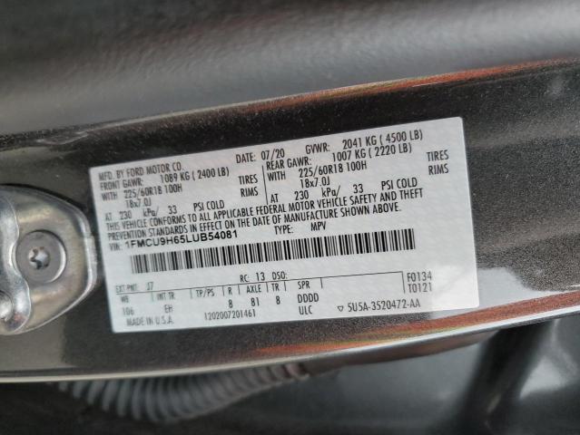 Photo 11 VIN: 1FMCU9H65LUB54081 - FORD ESCAPE 