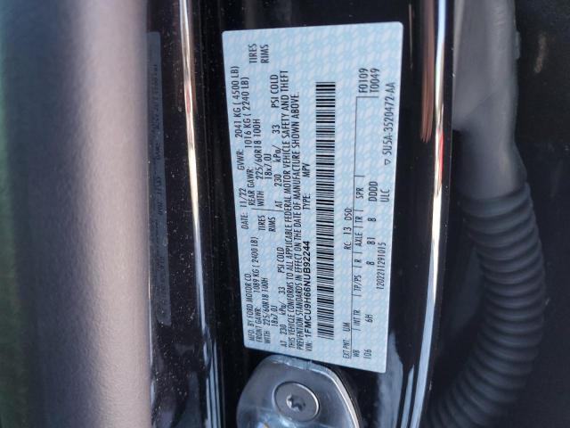 Photo 11 VIN: 1FMCU9H66NUB92244 - FORD ESCAPE 