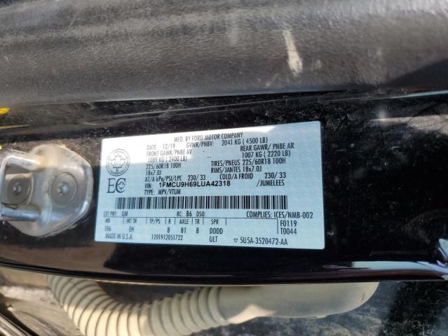 Photo 12 VIN: 1FMCU9H69LUA42318 - FORD ESCAPE SEL 