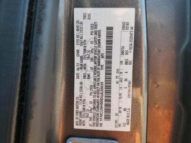 Photo 13 VIN: 1FMCU9H90DUA35835 - FORD ESCAPE SEL 