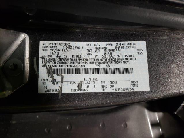 Photo 11 VIN: 1FMCU9H91DUA80900 - FORD ESCAPE SEL 