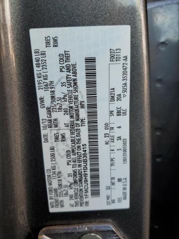 Photo 12 VIN: 1FMCU9H91DUB36415 - FORD ESCAPE SEL 