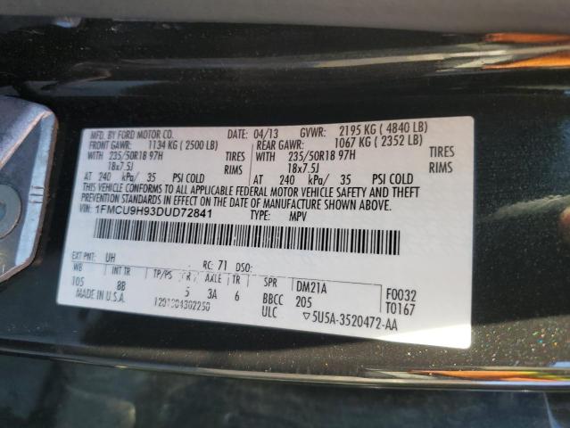 Photo 12 VIN: 1FMCU9H93DUD72841 - FORD ESCAPE SEL 