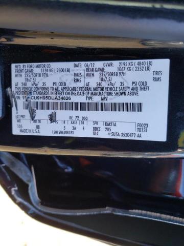 Photo 9 VIN: 1FMCU9H95DUA34826 - FORD ESCAPE SEL 