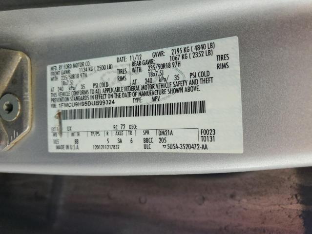 Photo 12 VIN: 1FMCU9H95DUB99324 - FORD ESCAPE SEL 