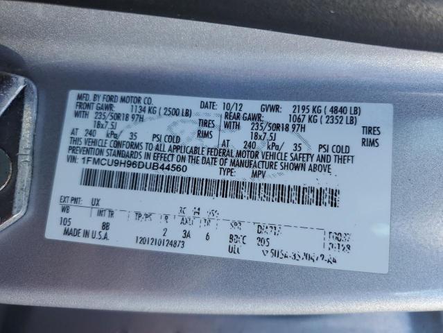 Photo 12 VIN: 1FMCU9H96DUB44560 - FORD ESCAPE SEL 