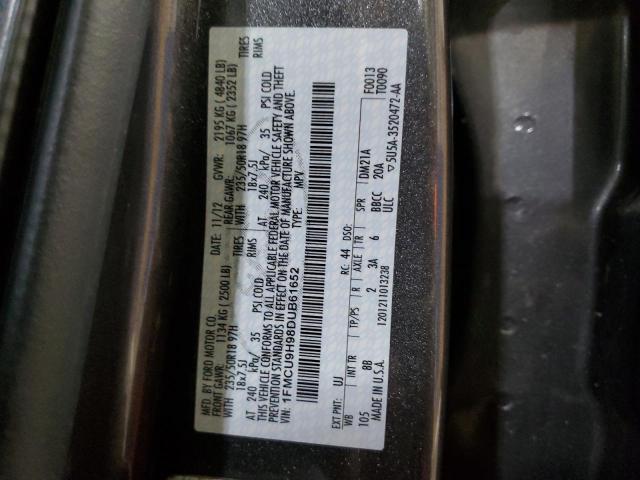 Photo 12 VIN: 1FMCU9H98DUB61652 - FORD ESCAPE 