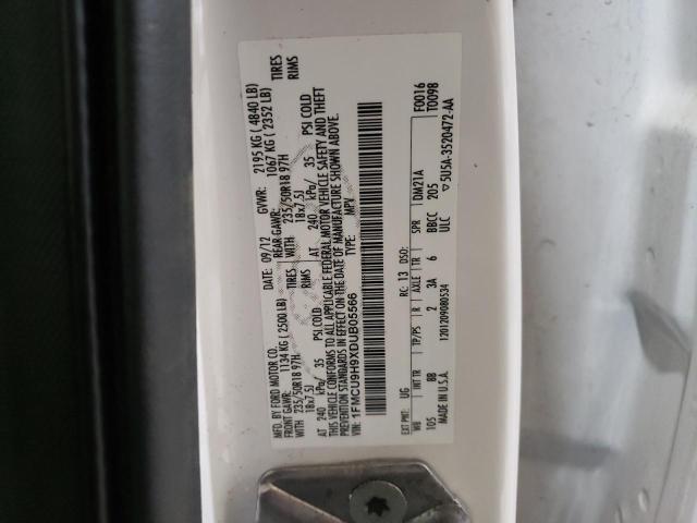 Photo 12 VIN: 1FMCU9H9XDUB05566 - FORD ESCAPE SEL 