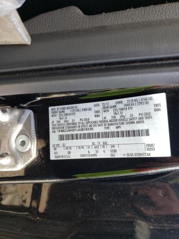 Photo 9 VIN: 1FMCU9HD1JUB18335 - FORD ESCAPE SEL 