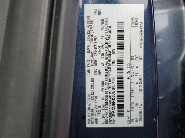 Photo 12 VIN: 1FMCU9HD6JUB05466 - FORD ESCAPE SEL 