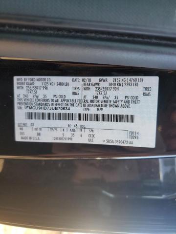 Photo 12 VIN: 1FMCU9HD7JUB70634 - FORD ESCAPE SEL 