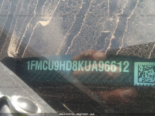 Photo 8 VIN: 1FMCU9HD8KUA96612 - FORD ESCAPE 