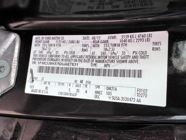 Photo 9 VIN: 1FMCU9HX1DUA87831 - FORD ESCAPE SEL 