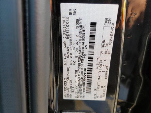 Photo 9 VIN: 1FMCU9HX4DUD84480 - FORD ESCAPE SEL 