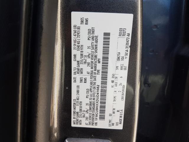 Photo 9 VIN: 1FMCU9HXXDUD41682 - FORD ESCAPE SEL 