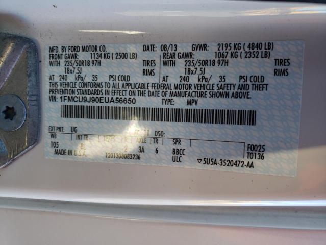 Photo 9 VIN: 1FMCU9J90EUA56650 - FORD ESCAPE SE 