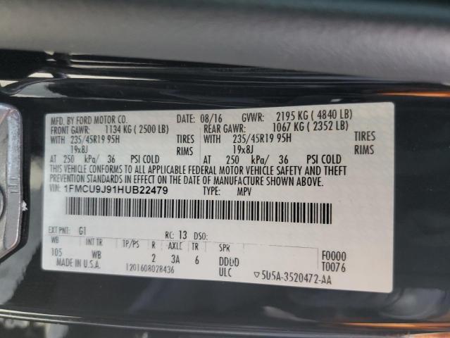 Photo 12 VIN: 1FMCU9J91HUB22479 - FORD ESCAPE 