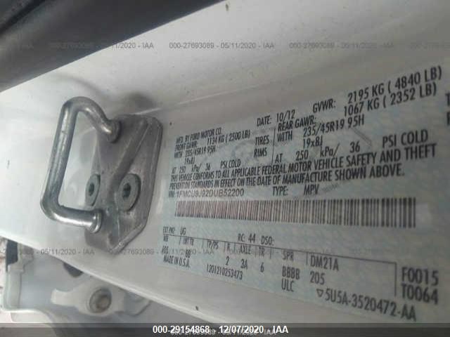 Photo 8 VIN: 1FMCU9J92DUB52200 - FORD ESCAPE 