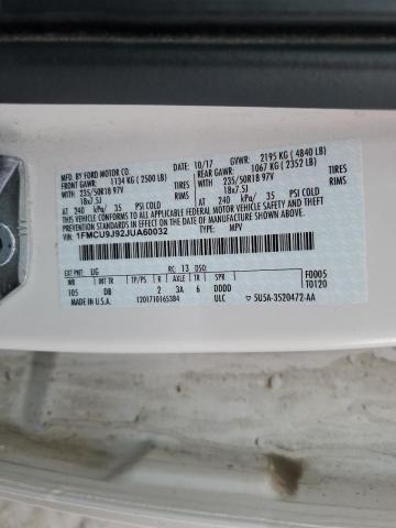 Photo 11 VIN: 1FMCU9J92JUA60032 - FORD ESCAPE 