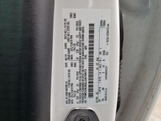 Photo 11 VIN: 1FMCU9J92LUA10413 - FORD ESCAPE TIT 