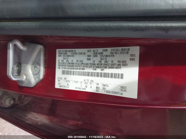 Photo 8 VIN: 1FMCU9J93EUA16188 - FORD ESCAPE 