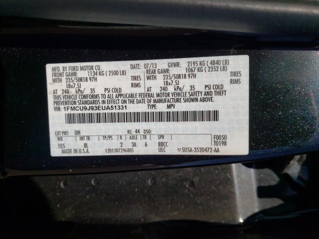 Photo 9 VIN: 1FMCU9J93EUA51331 - FORD ESCAPE 