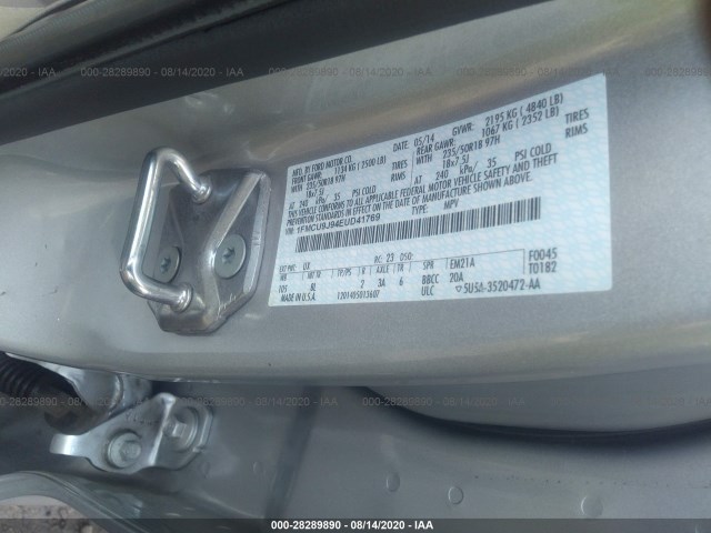 Photo 8 VIN: 1FMCU9J94EUD41769 - FORD ESCAPE 