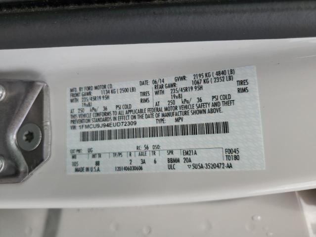 Photo 12 VIN: 1FMCU9J94EUD72309 - FORD ESCAPE 