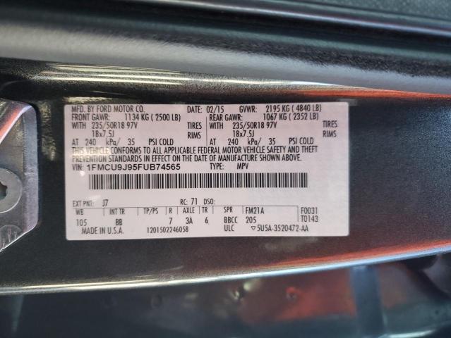 Photo 12 VIN: 1FMCU9J95FUB74565 - FORD ESCAPE 