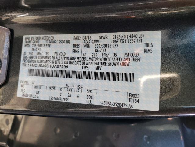 Photo 13 VIN: 1FMCU9J95HUA07299 - FORD ESCAPE 