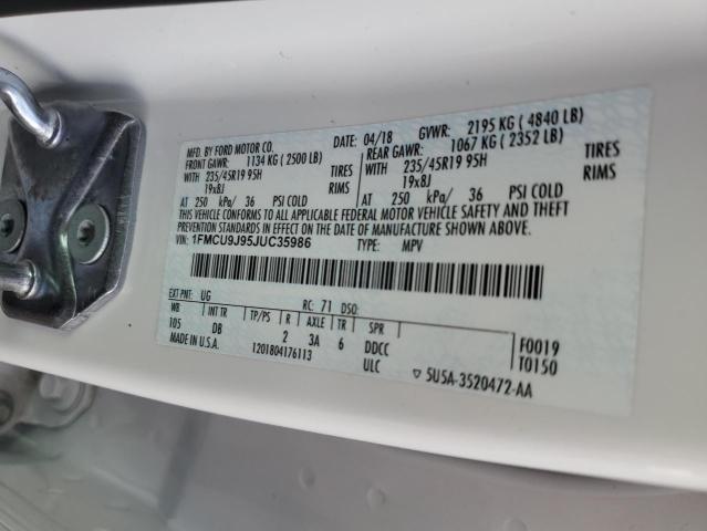 Photo 11 VIN: 1FMCU9J95JUC35986 - FORD ESCAPE 