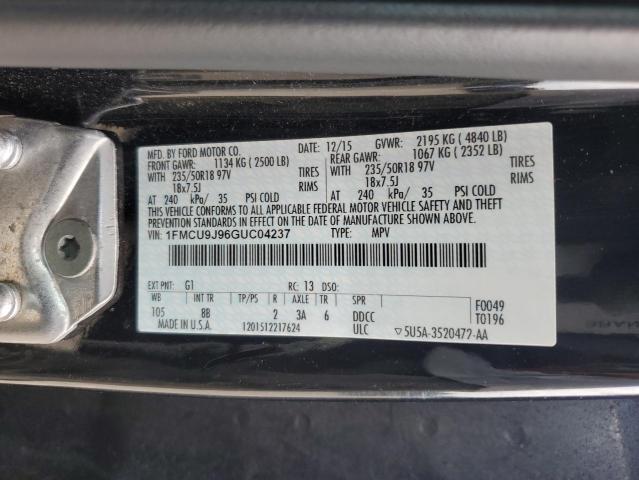 Photo 12 VIN: 1FMCU9J96GUC04237 - FORD ESCAPE TIT 