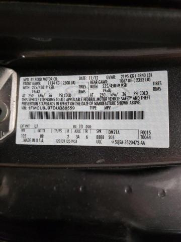 Photo 9 VIN: 1FMCU9J97DUB88559 - FORD ESCAPE TIT 