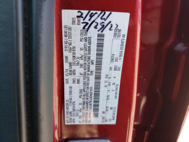 Photo 12 VIN: 1FMCU9J97EUD62101 - FORD ESCAPE 