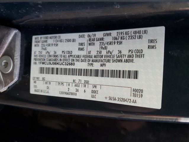 Photo 11 VIN: 1FMCU9J98KUC32680 - FORD ESCAPE 