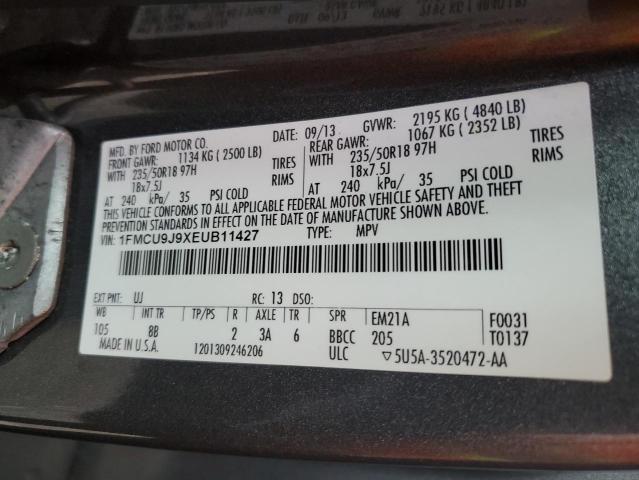 Photo 11 VIN: 1FMCU9J9XEUB11427 - FORD ESCAPE 