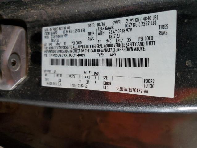 Photo 11 VIN: 1FMCU9J9XHUC14089 - FORD ESCAPE TIT 