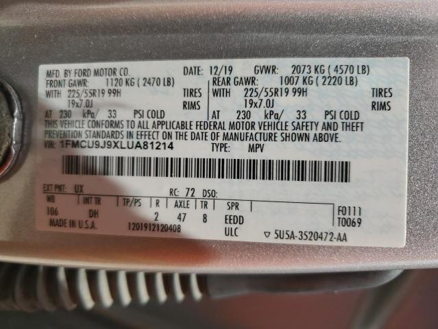 Photo 13 VIN: 1FMCU9J9XLUA81214 - FORD ESCAPE TIT 