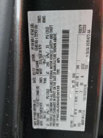 Photo 11 VIN: 1FMCU9JD6HUD30135 - FORD ESCAPE 