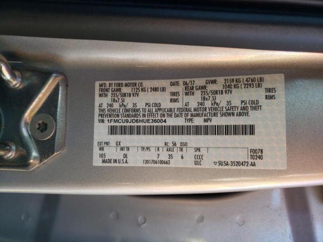 Photo 9 VIN: 1FMCU9JD6HUE36004 - FORD ESCAPE TIT 