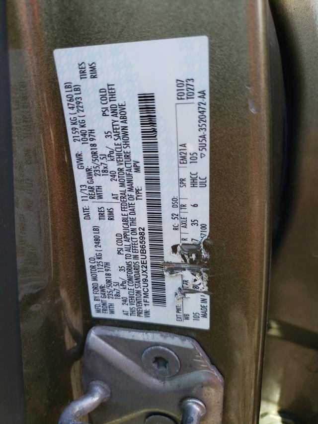 Photo 9 VIN: 1FMCU9JX2EUB65982 - FORD ESCAPE TIT 